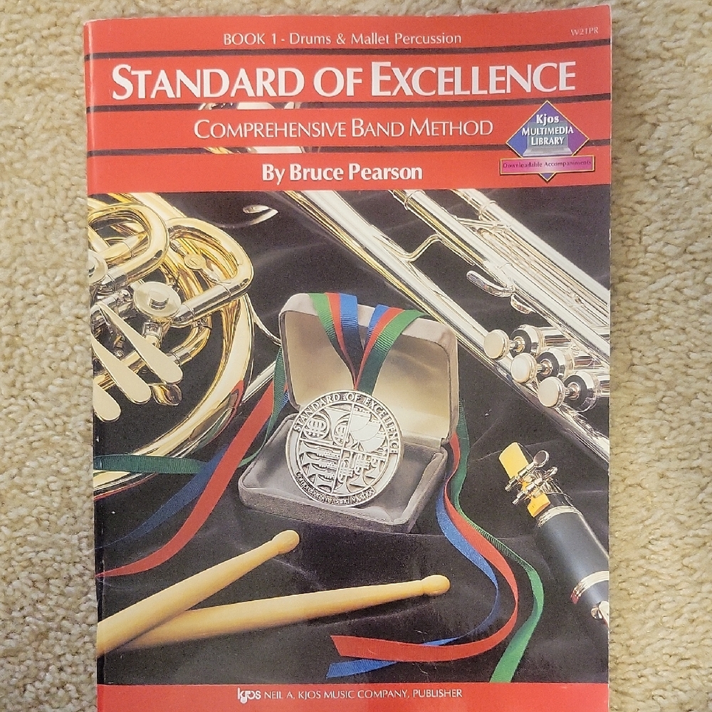Standard Of Excellence - Book 1 Drums & Mallets - Good Condition - Preowned